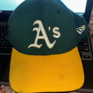 Yellow and green hat worn once